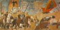 Kampf zwischen Konstantin und Maxentius Italienischen Renaissance Humanismus Piero della Francesca
